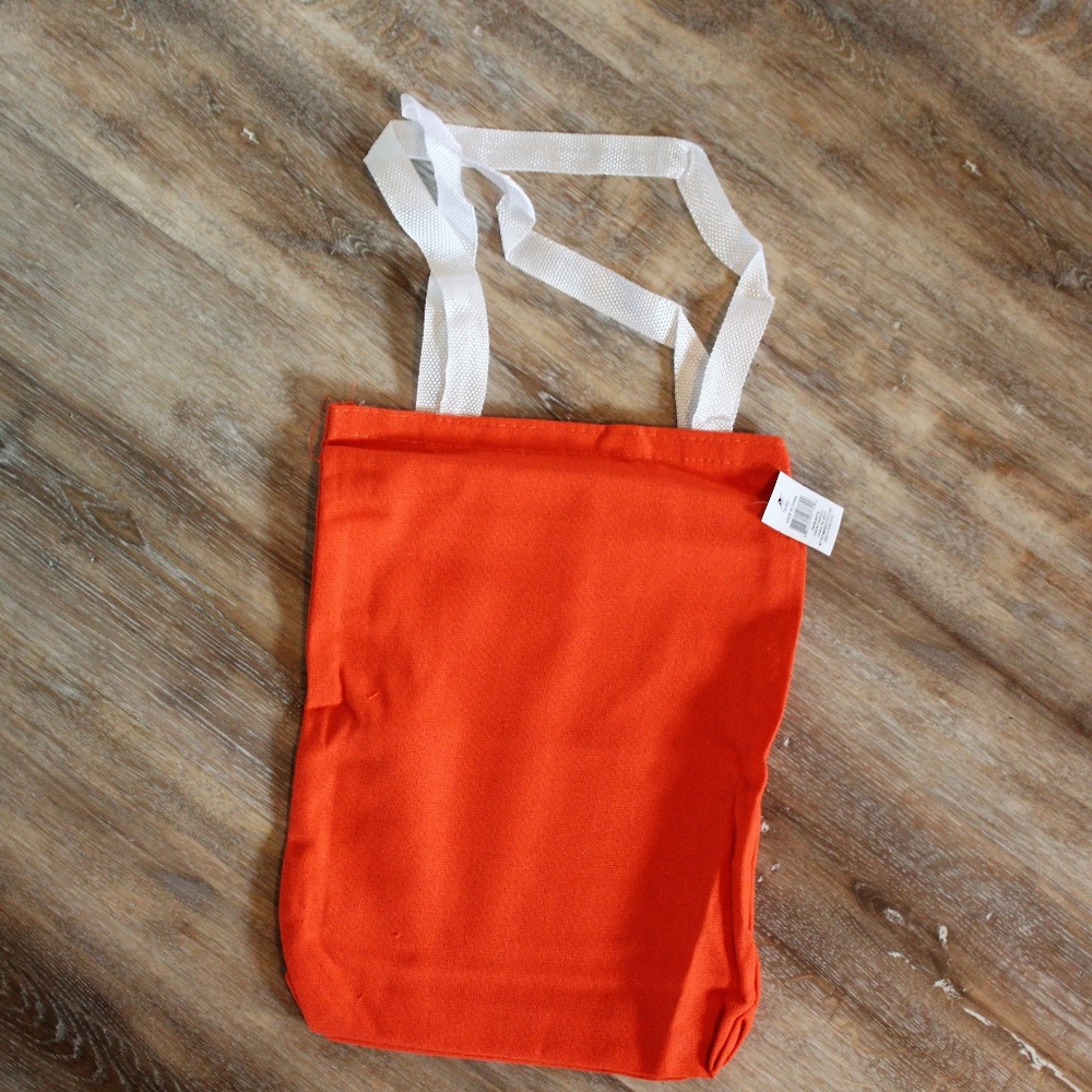 One Dozen Orange Canvas Totes